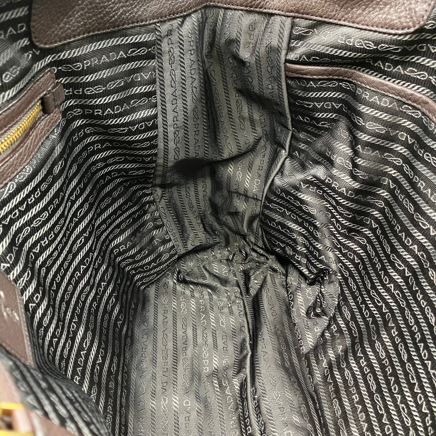 PRADA leather tote bag