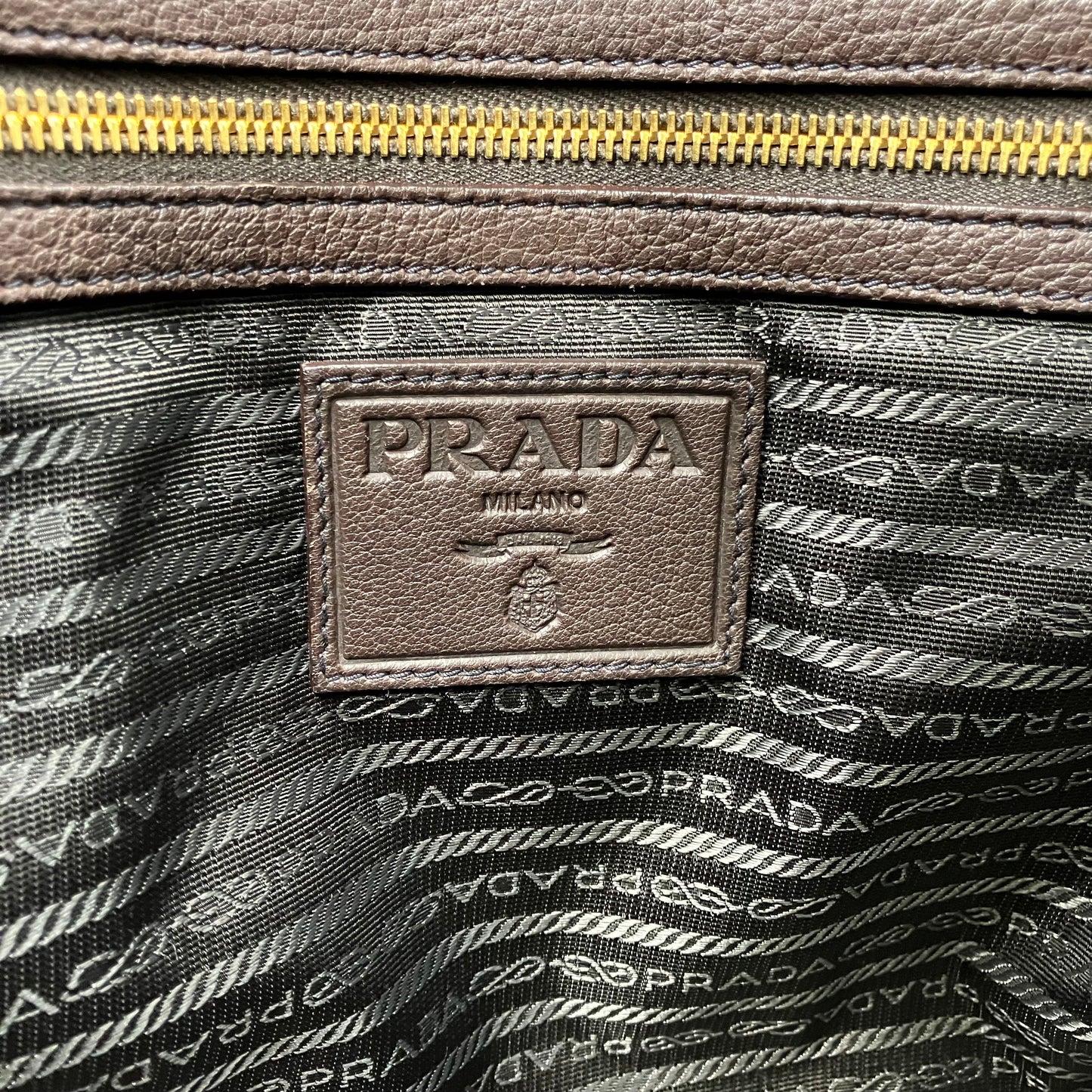 PRADA leather tote bag