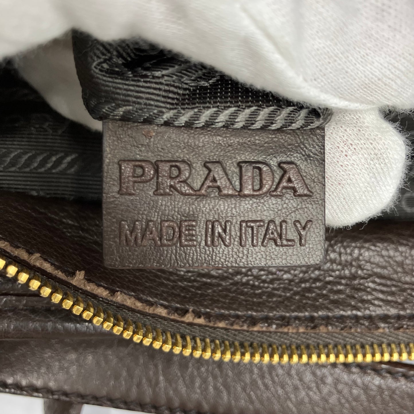 PRADA leather tote bag