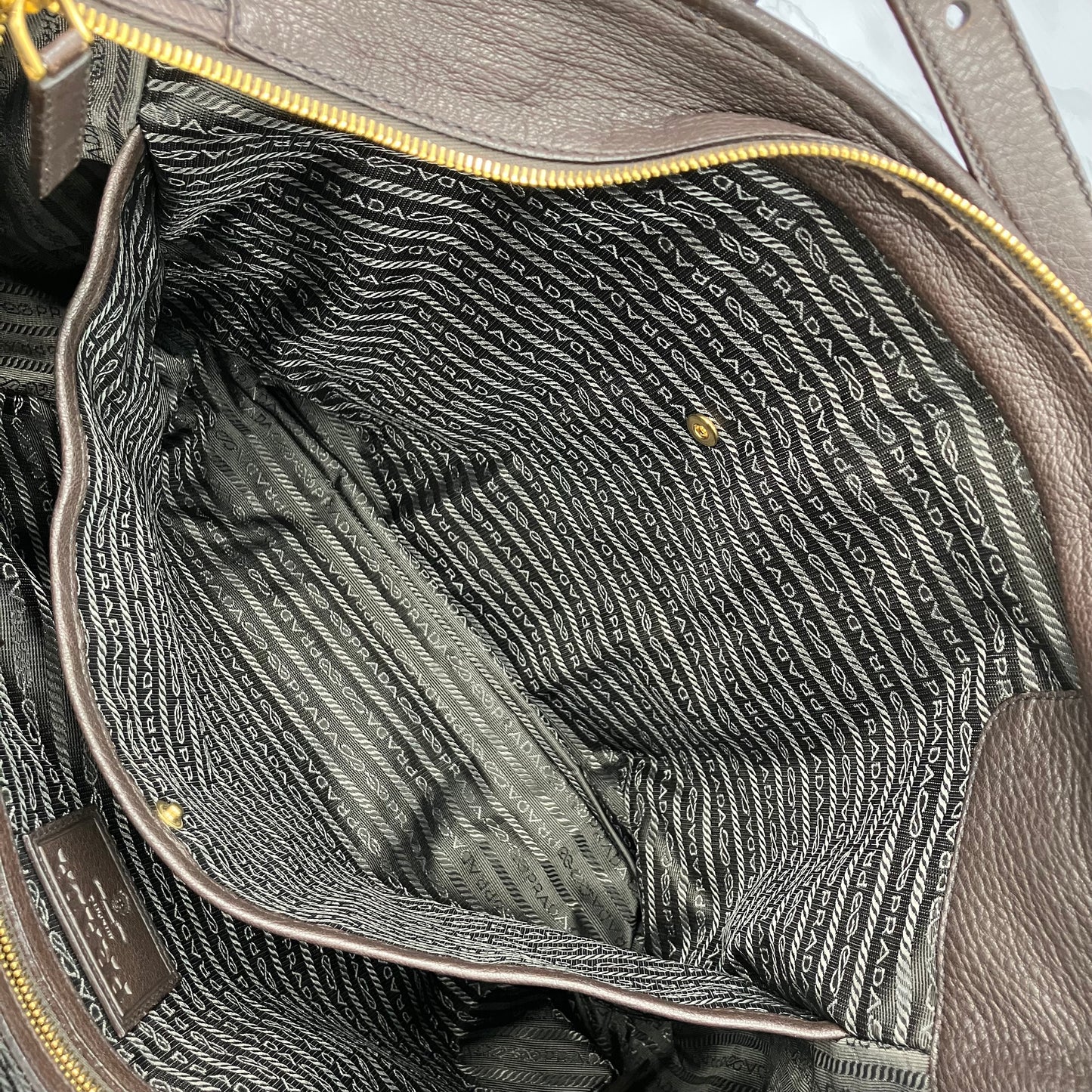PRADA leather tote bag