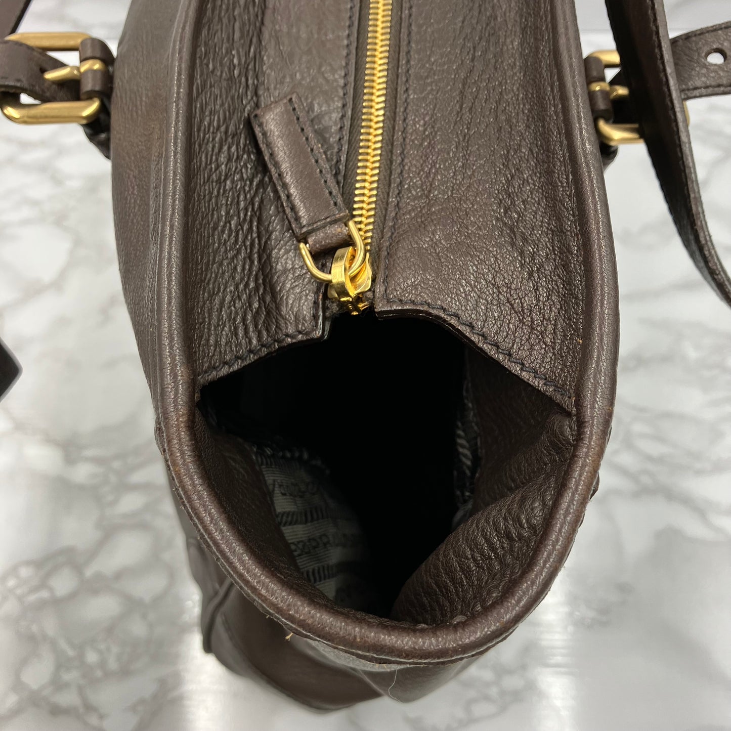 PRADA leather tote bag