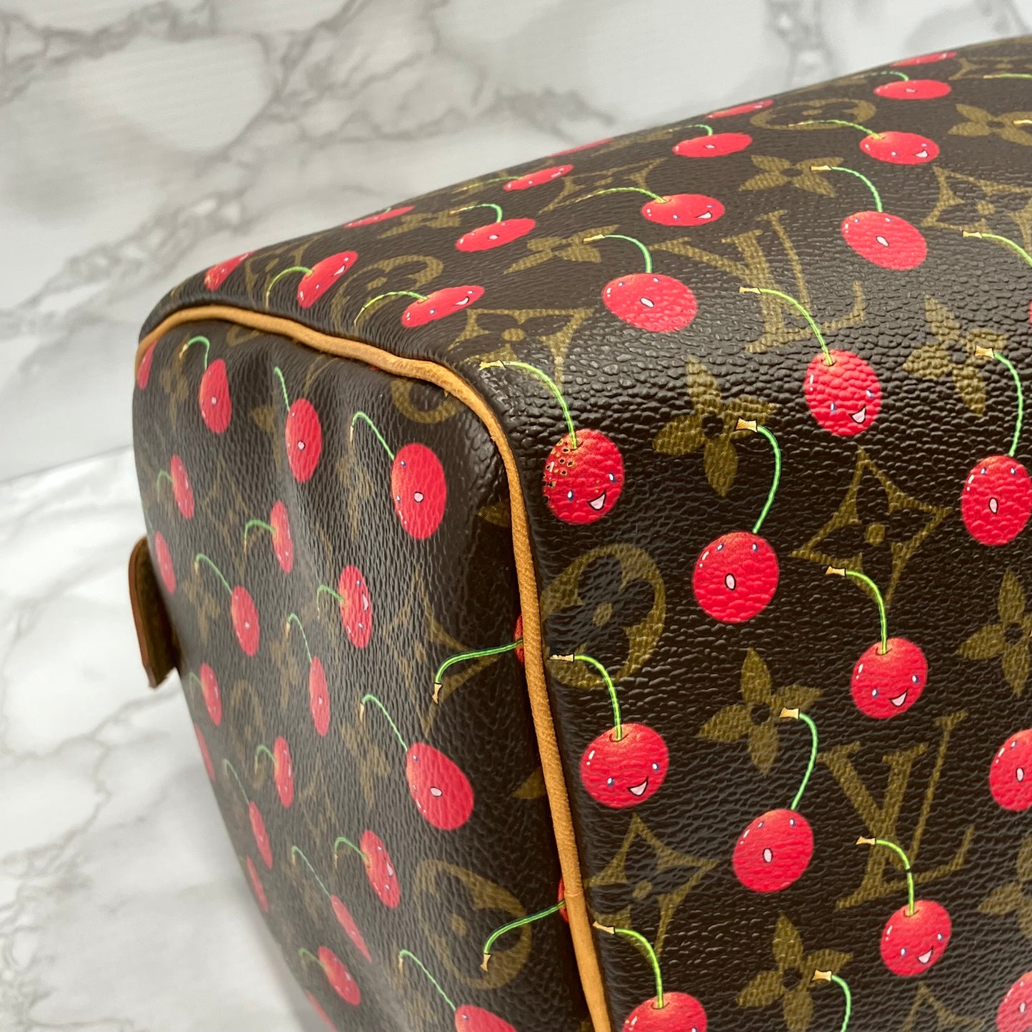 LOUIS VUITTON Speedy 25 monogram Cherry