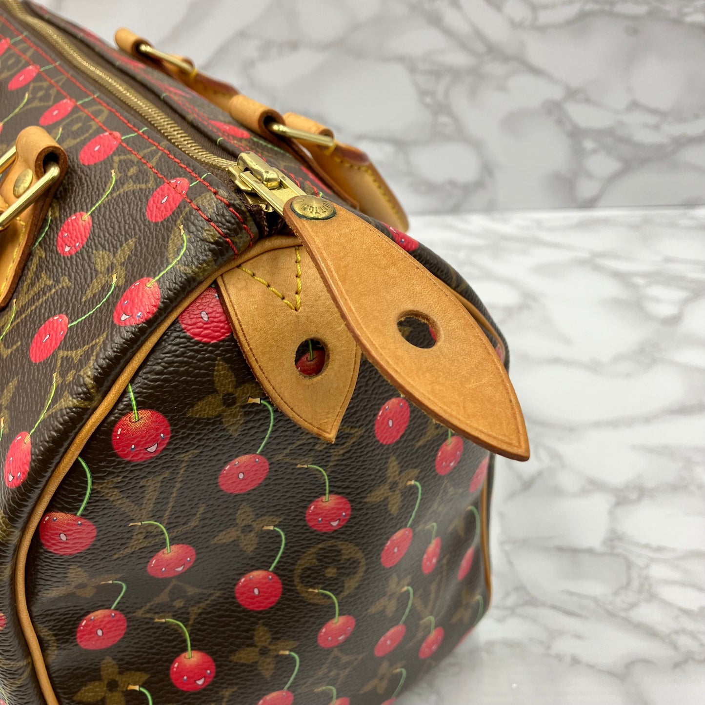 LOUIS VUITTON Speedy 25 monogram Cherry