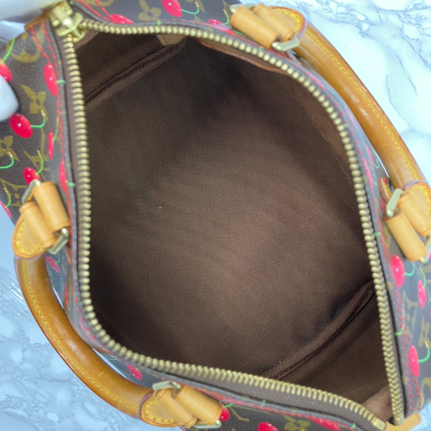 LOUIS VUITTON Speedy 25 monogram Cherry