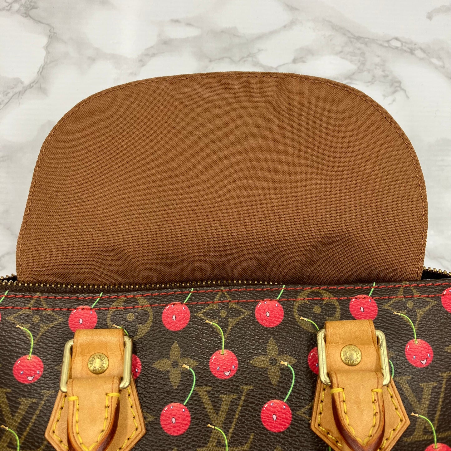 LOUIS VUITTON Speedy 25 monogram Cherry