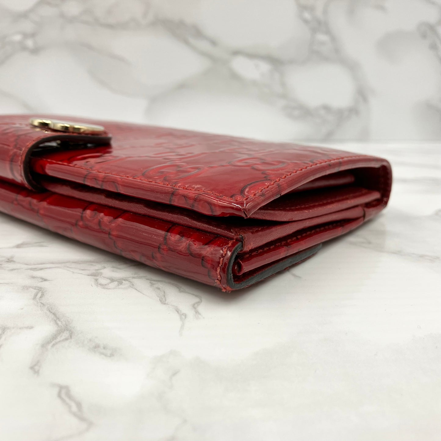 GUCCI Patent long wallet