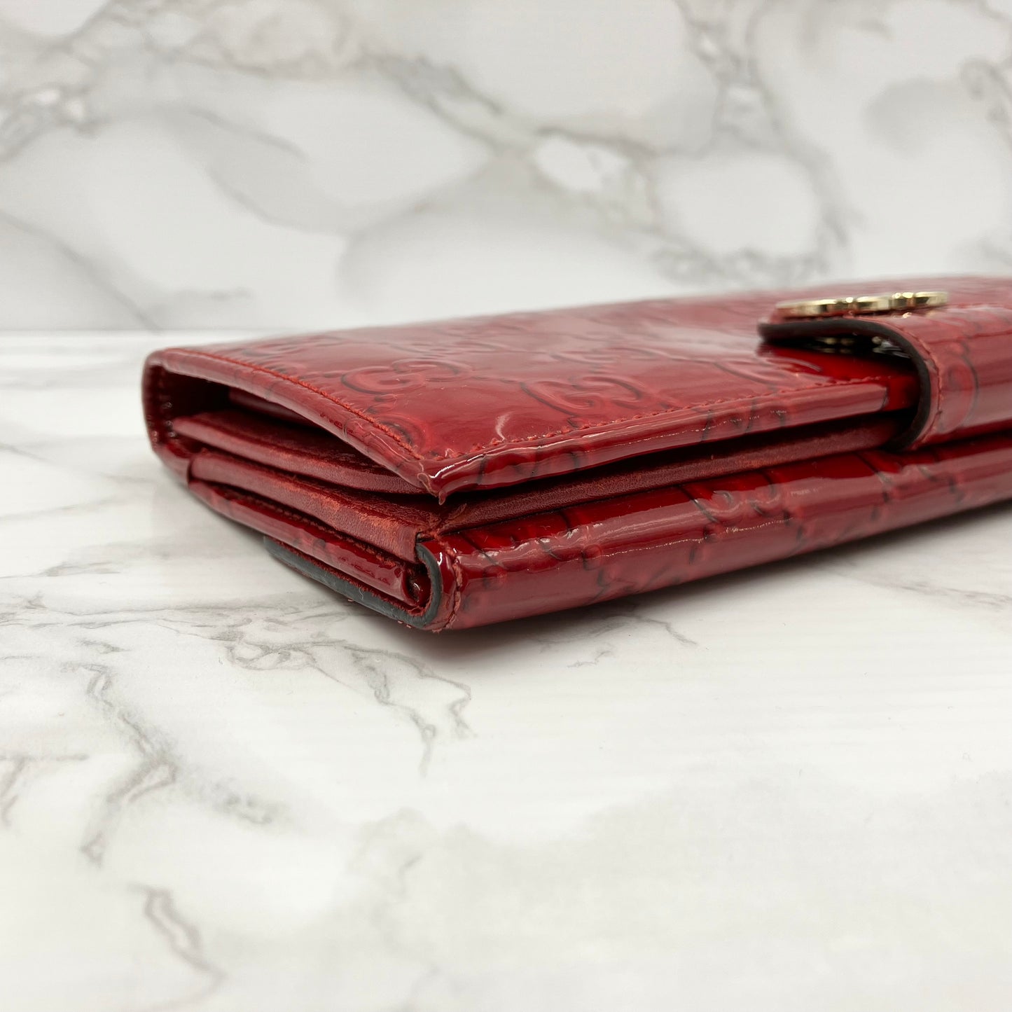 GUCCI Patent long wallet