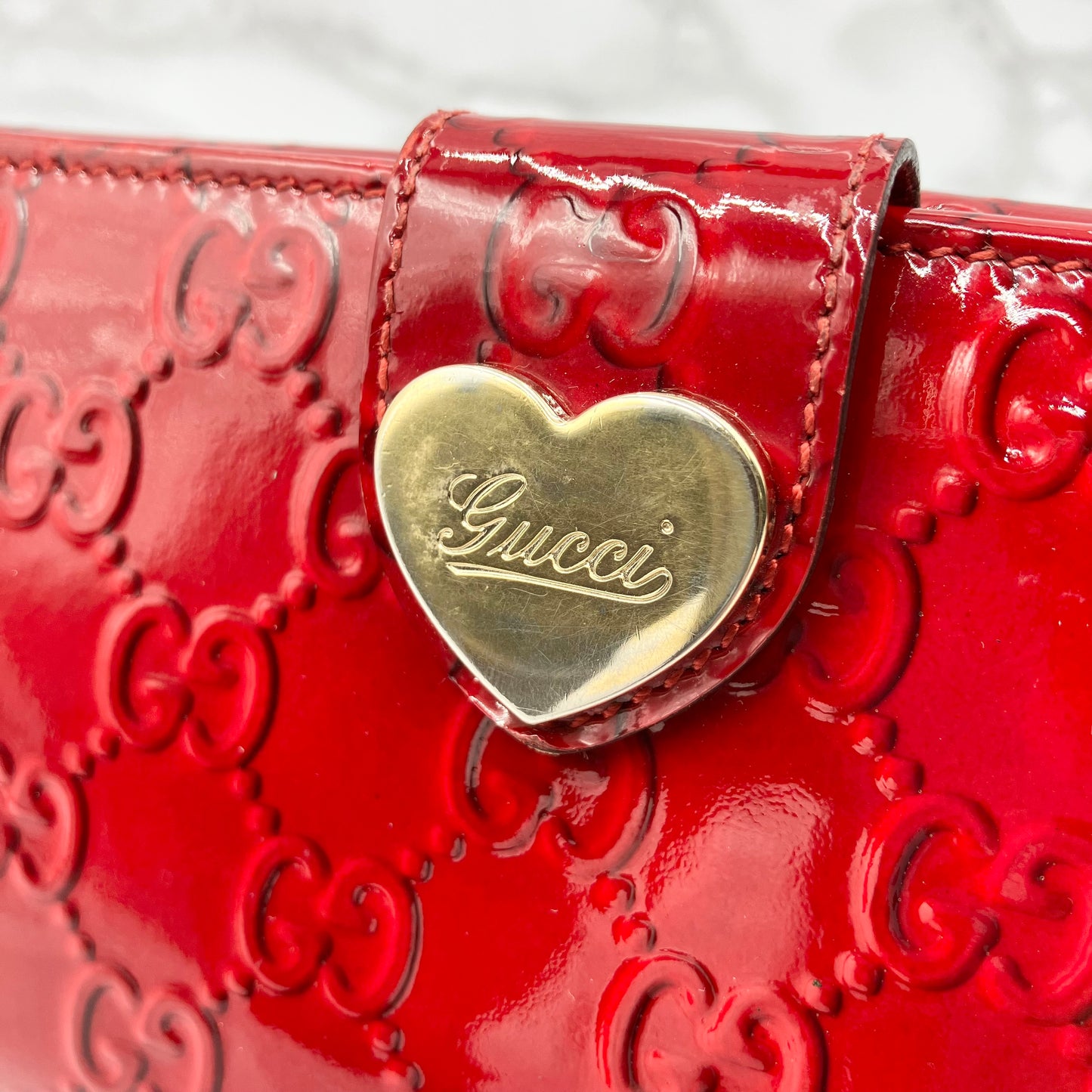 GUCCI Patent long wallet