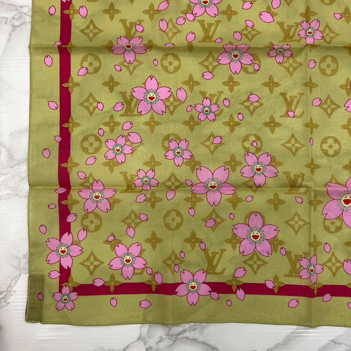 LOUIS VUITTON scarf Takashi Murakami