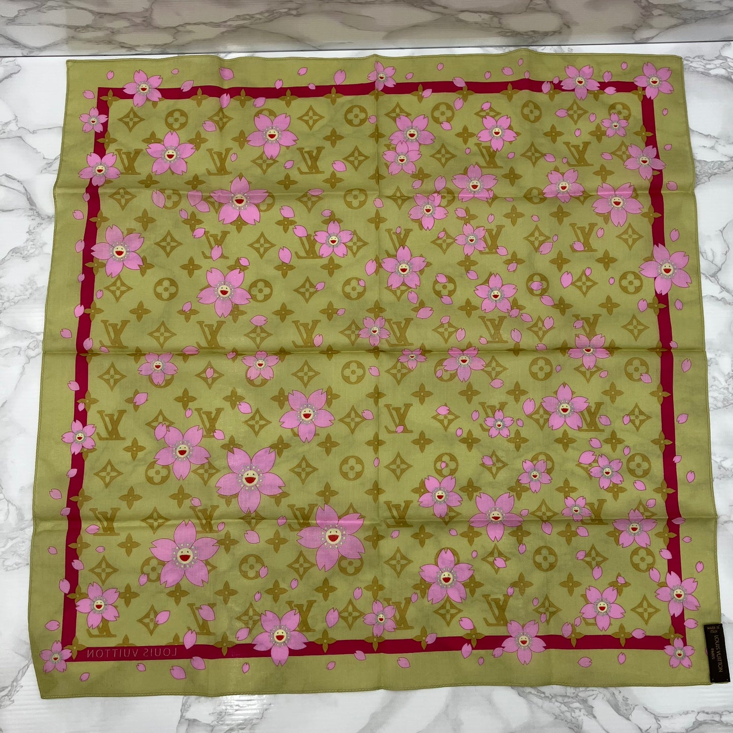 LOUIS VUITTON scarf Takashi Murakami