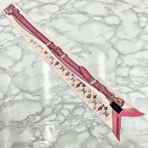 LOUIS VUITTON Twilly Bandeau BB Arafoli Rose Pink M71493 Heart Ladies Accessory 100% Silk 5-10-084