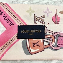 LOUIS VUITTON Twilly Bandeau BB Arafoli Rose Pink M71493 Heart Ladies Accessory 100% Silk 5-10-084