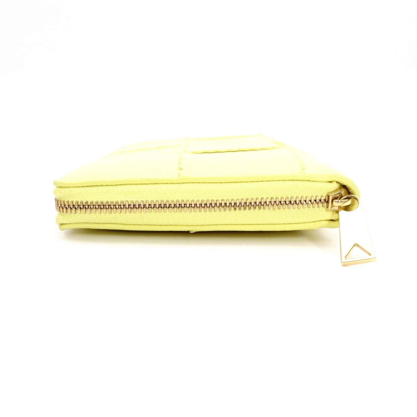 BOTTEGAVENETA Zip-Around Wallet Cassette Long Wallet Leather Yellow