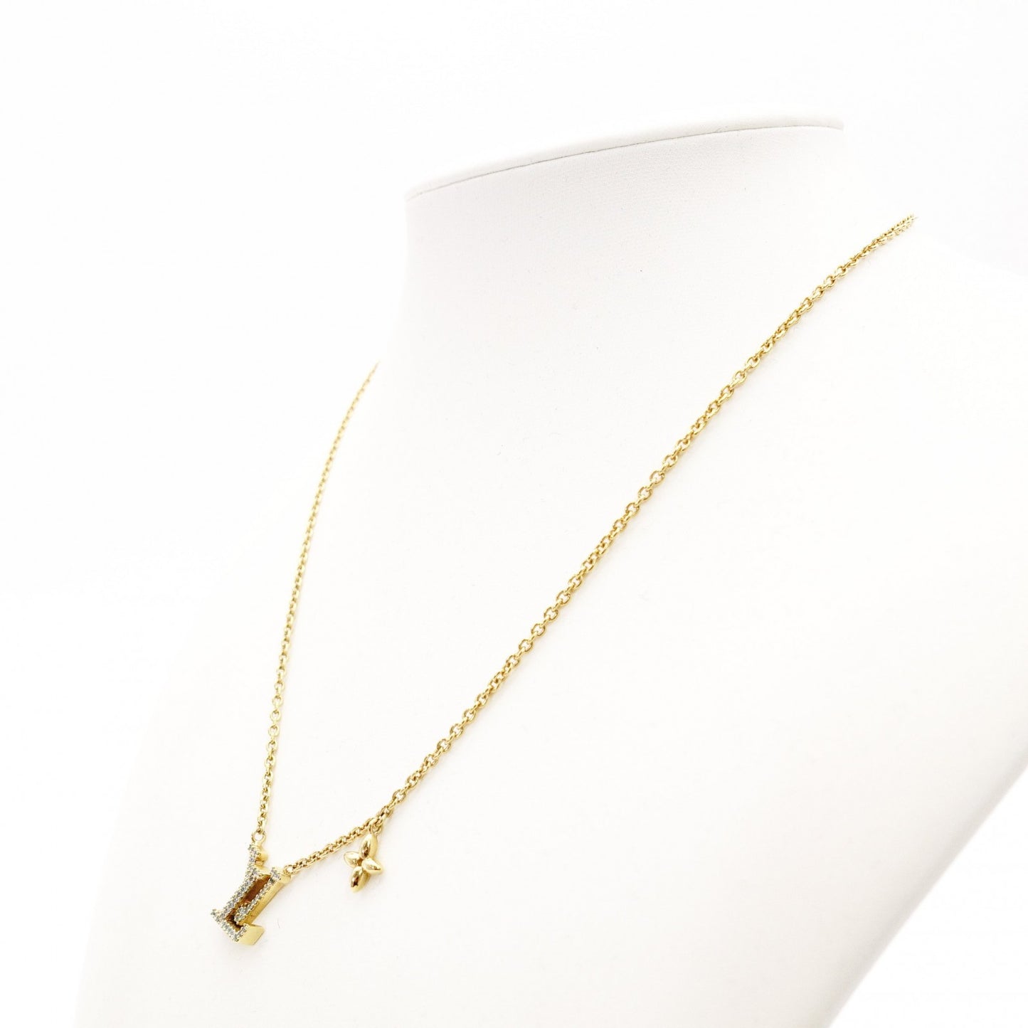 LOUIS VUITTON LV Iconic Necklace Metal/Rhinestone Gold