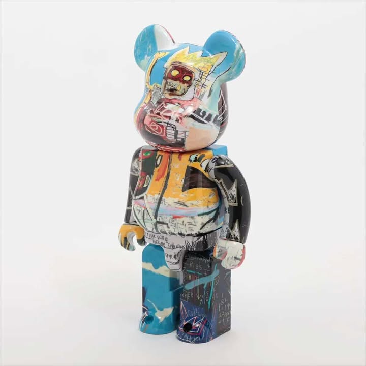 Unused BE@RBRICK Figure Plastic BE@RBRICK JEAN-MICHEL BASQUIAT “SPECIAL” 100% & 400% Basquiat 2-Piece Set 7-10-853