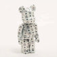 Unused BE@RBRICK Figure Plastic BE@RBRICK MCM WHITE CHROME Ver. 100% & 400% White 2-Piece Set 7-10-854