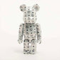 Unused BE@RBRICK Figure Plastic BE@RBRICK MCM WHITE CHROME Ver. 100% & 400% White 2-Piece Set 7-10-854