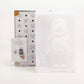 Unused BE@RBRICK Figure Plastic BE@RBRICK MCM WHITE CHROME Ver. 100% & 400% White 2-Piece Set 7-10-854