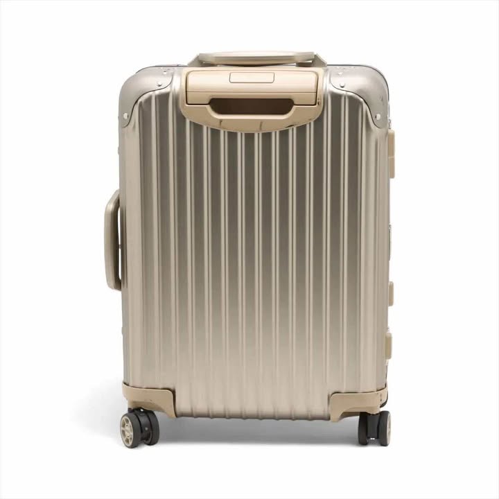 RIMOWA Topaz Titanium 923.53.03.4 34L 4-Wheel Cabin-Approved Champagne Gold 7-12-615