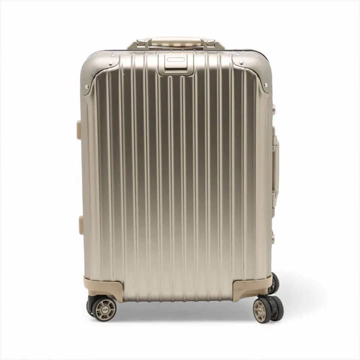RIMOWA Topaz Titanium 923.53.03.4 34L 4-Wheel Cabin-Approved Champagne Gold 7-12-615