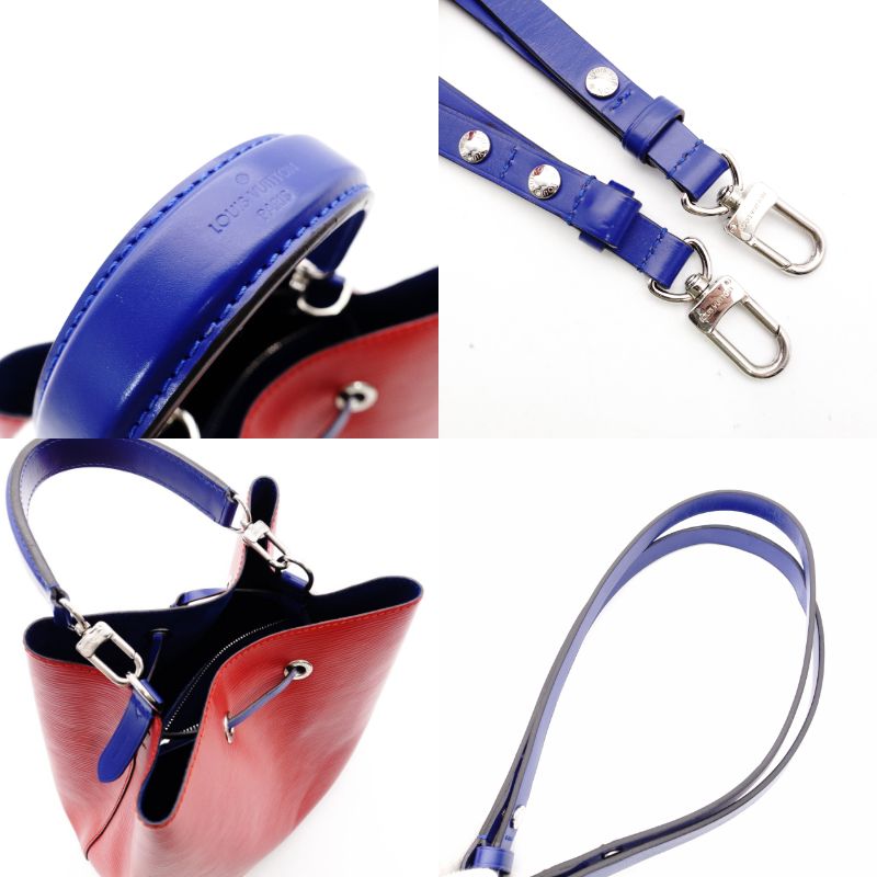 LOUIS VUITTON Épì Nœud M54365 Handbag 2-Way Red × Blue Shoulder Leather 7-12-836