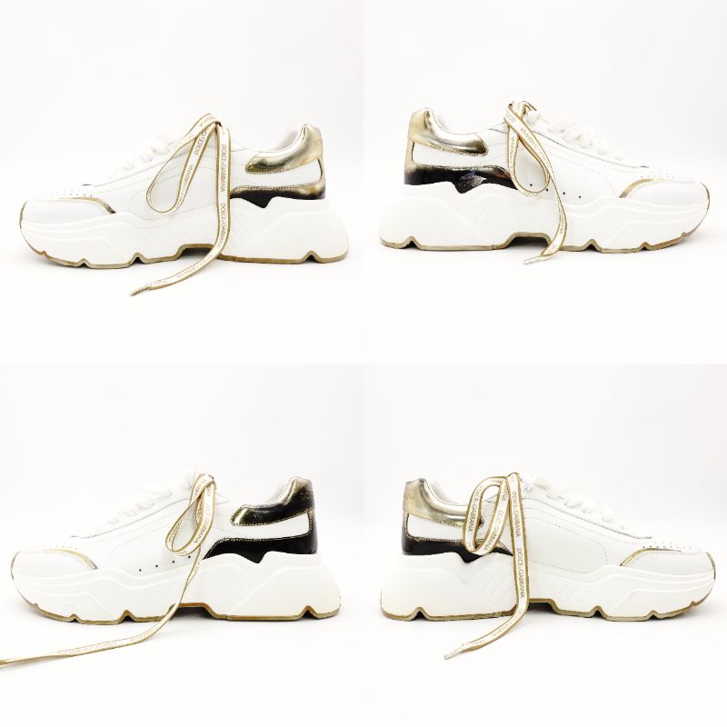 Dolce & Gabbana Daymaster Sneakers Men's Size 9 Approx. 10.6" Leather White R801838