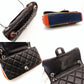 CHANEL Matelassé Colorful Stitch Chain Shoulder Bag Lambskin Black Multicolor Leather 7-2-607