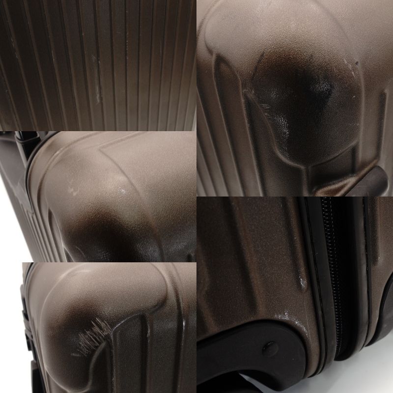 RIMOWA Salsa Brown 4-Wheel Carry-On Luggage 810.56.38.4 47L Travel Case 7-2-749