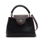 LOUIS VUITTON Capucines PM Handbag 2-Way Black × Pink Leather Black 7-3-621