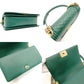 CHANEL Boy Chanel Caviarskin Green Shoulder Bag with Gold Hardware and Chain 7-5-791