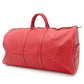 LOUIS VUITTON Épi Keyport 55 Castilian Red Leather Boston Bag Red