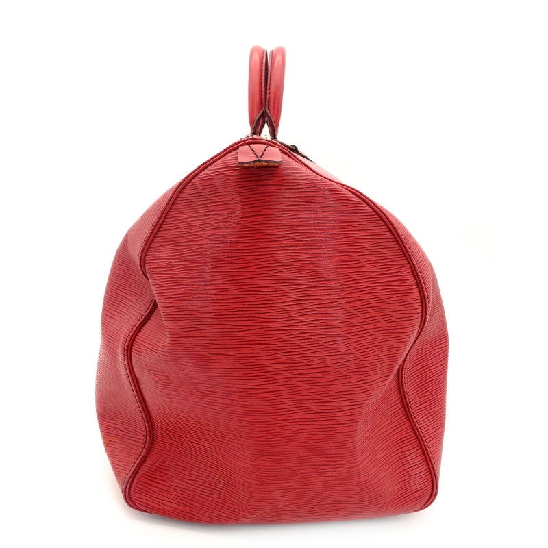 LOUIS VUITTON Épi Keyport 55 Castilian Red Leather Boston Bag Red