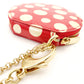 LOUIS VUITTON Yayoi Kusama Portemonnaie Chapeau Coin Case Red Patent Leather 7-6-558