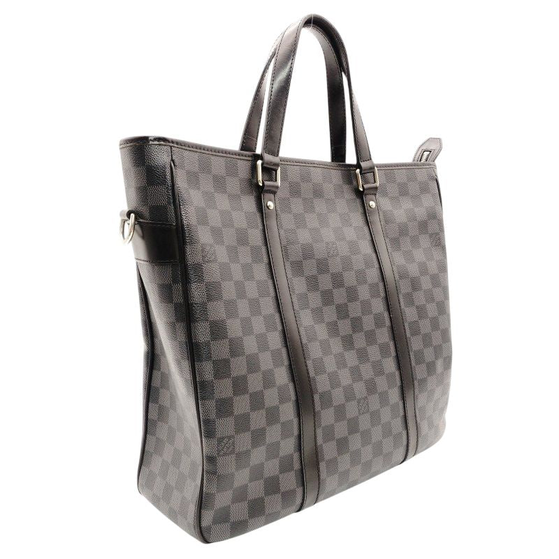 LOUIS VUITTON Tadao N51192 Damier Graphite Tote Bag 2-Way Gray Men's 7-7-101