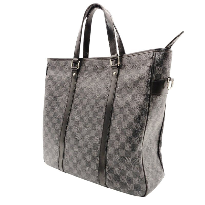 LOUIS VUITTON Tadao N51192 Damier Graphite Tote Bag 2-Way Gray Men's 7-7-101