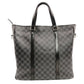 LOUIS VUITTON Tadao N51192 Damier Graphite Tote Bag 2-Way Gray Men's 7-7-101