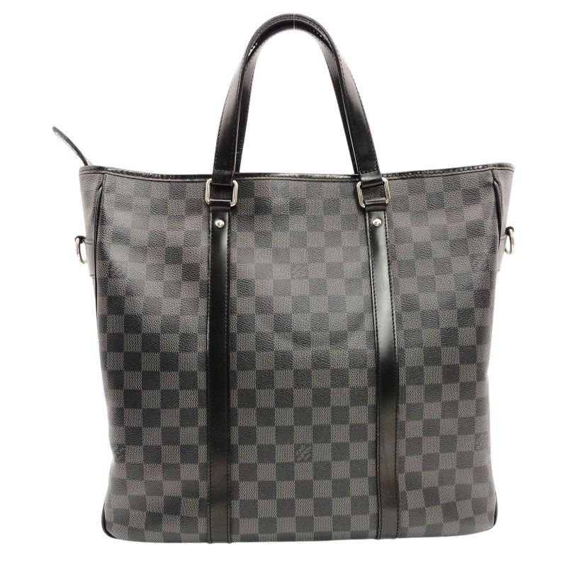 LOUIS VUITTON Tadao N51192 Damier Graphite Tote Bag 2-Way Gray Men's 7-7-101