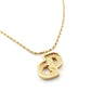 Christian Dior Necklace Gold CD Logo Rhinestone 7-7-1104