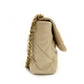 CHANEL 19 Large Shoulder Bag Lambskin Beige 28 Series Chain Shoulder 7-7-1111