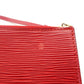 LOUIS VUITTON Epi Leather Accessory Pouch Red Leather Red Shoulder 7-7-183