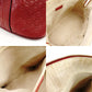 GUCCI Handbag Micro GG Logo Leather Red 2-Way 7-7-238