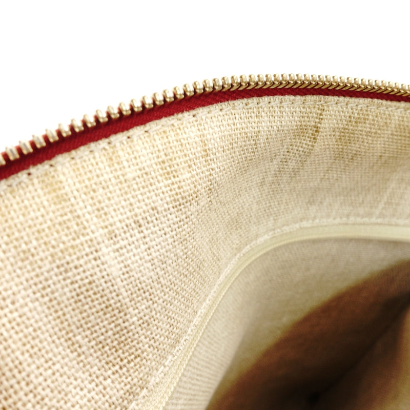 GUCCI Handbag Micro GG Logo Leather Red 2-Way 7-7-238