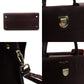 Christian Dior Eva Handbag Leather Purple 2-Way Bordeaux Silver Hardware 7-7-350