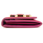 PRADA Long Wallet Nylon Pink Rhinestone Women's Wallet with Box 7-7-507