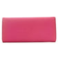 PRADA Long Wallet Nylon Pink Rhinestone Women's Wallet with Box 7-7-507