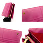 PRADA Long Wallet Nylon Pink Rhinestone Women's Wallet with Box 7-7-507