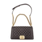 CHANEL Boy Chanel Leather Black Shoulder Bag with Gold Hardware and Chain Strap 7-7-650