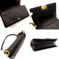 CHANEL Boy Chanel Leather Black Shoulder Bag with Gold Hardware and Chain Strap 7-7-650