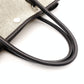 HERMES Garden Party TPM Canvas Leather Twill Ash Beige × Black □I Stamped Handbag 7-7-826