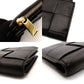 BOTTEGA VENETA Wallet Intrecciato Black Leather Bifold Black 7-7-893